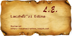 Laczházi Edina névjegykártya